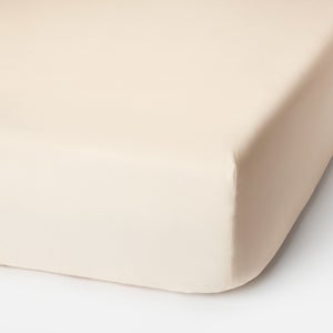 ïn home 200 Thread Count 100% Organic Cotton Fitted Sheet - Natural