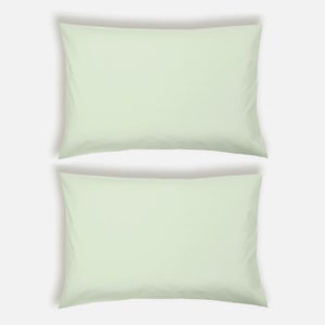 ïn home 200 Thread Count 100% Organic Cotton Pillowcase Pair - Green