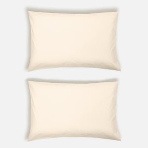 ïn home 200 Thread Count 100% Organic Cotton Pillowcase Pair - Natural