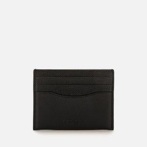 Coach Men's Crossgrain Leather Card Case - Black