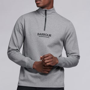 Barbour International Men's Transmission Half Zip Sweatshirt - Anthracite Marl