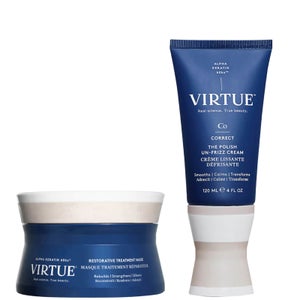 VIRTUE Keratin Healing Mask and Un-Frizz Cream Bundle