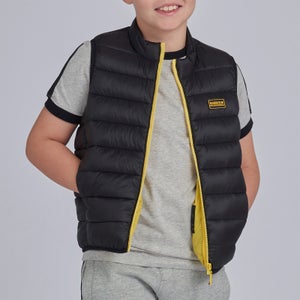 Barbour International Boys' Reed Gilet - Black/Yellow