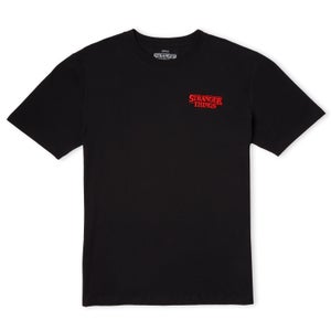 Stranger Things Poster Oversized Heavyweight T-Shirt - Black