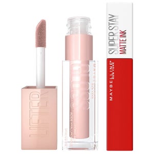 Maybelline Lifter Gloss and Superstay Matte Ink Lipstick Bundle (Various Shades)