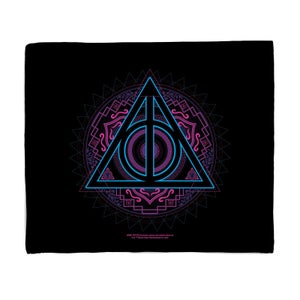Harry Potter Deathly Hallows Fleece Blanket - Large (150cm x 200cm)