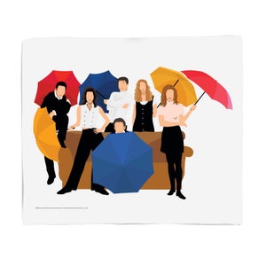 Friends The Gang Fleece Blanket - Large (150cm x 200cm)
