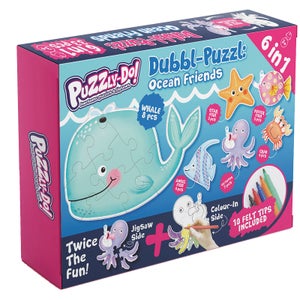 Puzzly-Do Ocean Friends Dubbl-Puzzl Jigsaw and Colouring