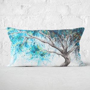 Blue Crystal Dream Tree Rectangular Cushion