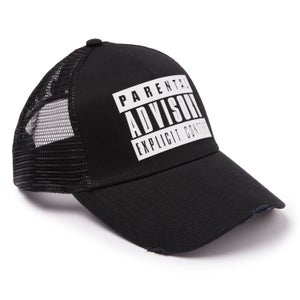 Parental Advisory Black Trucker Hat