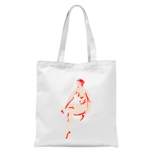 Naked Woman Tote Bag - White
