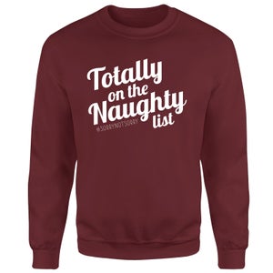 Totally On The Naughty List Unisex Sweatshirt - Burgundy