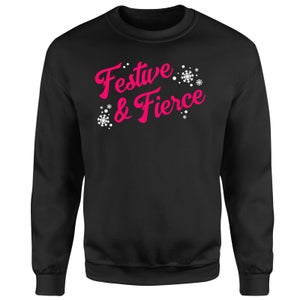 Festive & Fierce Unisex Sweatshirt - Black