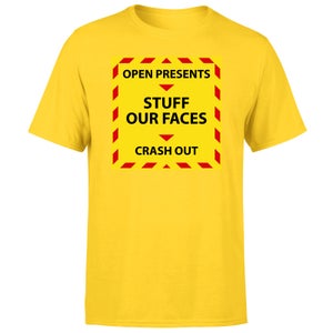 NHS Covid Christmas Time Line Men's T-Shirt - Yellow
