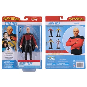 Noble Collection Star Trek Captain Picard BendyFig 7.5 Inch Action Figure