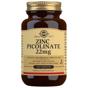 Solgar Minerals Zinc Picolinate 22mg Tablets x 100