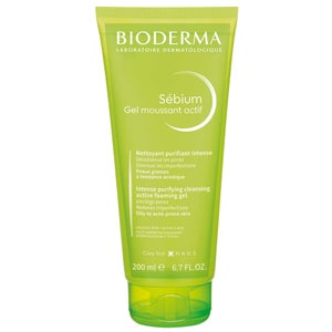 BIODERMA Sébium Gel Moussant Actif Anti-Blemish Gel Cleanser for Acne-Prone Skin 200ml