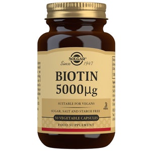 Solgar Vitamins Biotin 5000µg Vegetable Capsules x 50