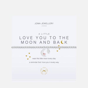 Joma Jewellery A Little Love You To The Moon & Back Bracelet - Silver