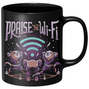 Praise The Wifi Mug - Black
