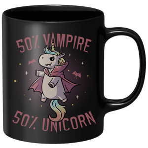 Vampire Unicorn Mug - Black