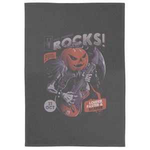 Rock Pumpkin Tea Towel