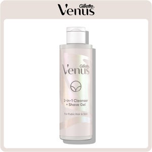 Venus 2-in-1 Cleanser and Shaving Gel for Pubic Hair and Skin (190ml)