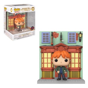 Harry Potter Ron Weasley with Quidditch Supplies Store Diagon Alley Deluxe EXC Funko Pop! Vinyl