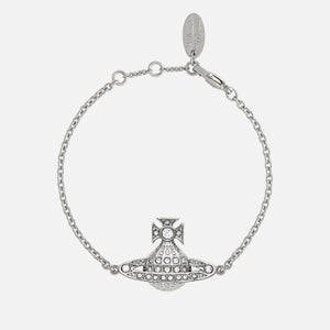 Vivienne Westwood Women's Minnie Bas Relief Bracelet - Platinum/Crystal