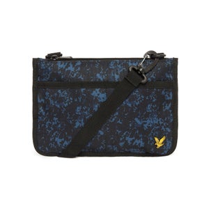 Flat Pouch - Navy Earth Print