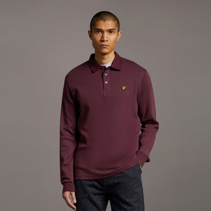 LS Brushed Collar Polo Shirt - Burgundy