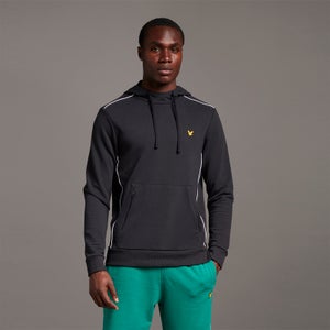 Hoodie with Contrast Piping - True Black