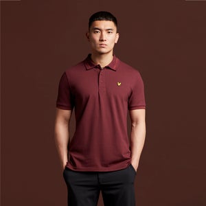 Branded Collar Polo Shirt - Battle Rust