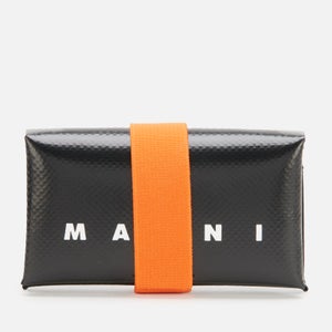 Marni Men's Trifold Wallet - Black/Carrot