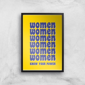 Feminist Women Know Your Power Giclee Art Print