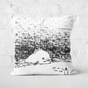 Get In The Sea Square Cushion
