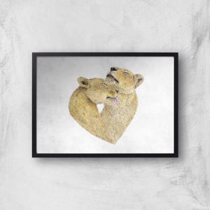 Lioness Lovers Giclee Art Print