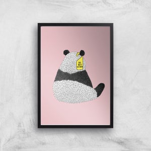Do Not Disturb Panda Giclee Art Print