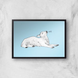 Exasperated Lamb Giclee Art Print