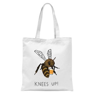 Bees Knees Up Tote Bag - White