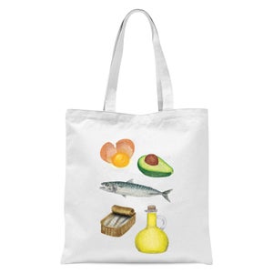 Good Fats Tote Bag - White