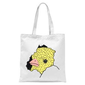 Here's Chicky Tote Bag - White