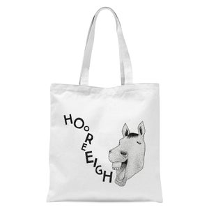 Hooray Horse Tote Bag - White