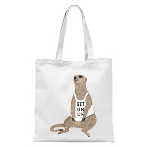 Mellow Meerkat Tote Bag - White