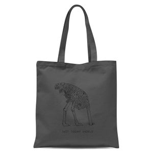 Not Today World Tote Bag - Grey
