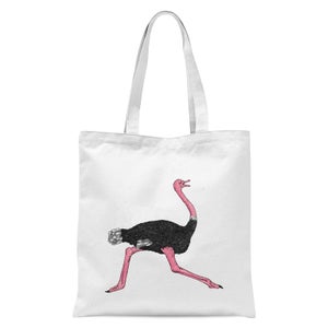 Ostrich Tote Bag - White