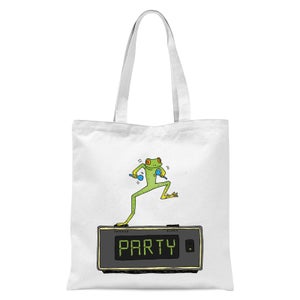 Party Frog Tote Bag - White