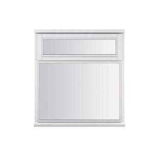 White Double Glazed Timber Window - 895 x 1195mm