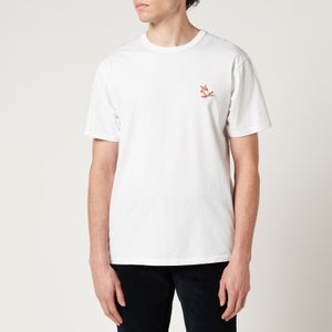 Maison Kitsuné Men's Chillax Fox Patch T-Shirt - White