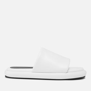 Proenza Schouler Women's Pipe Leather Slide Sandals - White